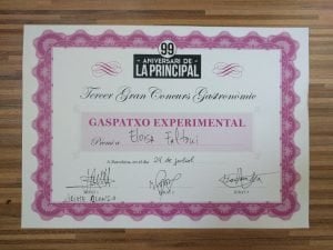 Premio al gazpacho experimental