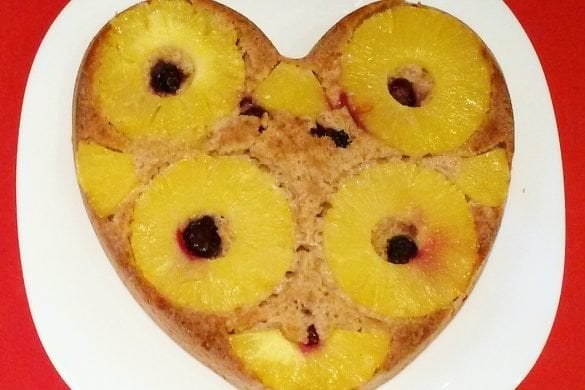 tarta de piña caramelizada al revés