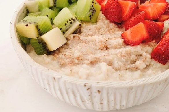 porridge clásico con frutas