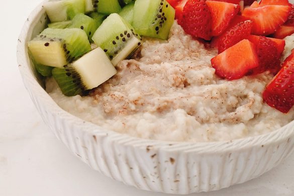 porridge with fresh fruit