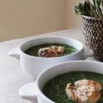 Green Thyme Soup with Marinated Chicken