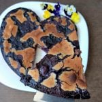 Tarta mármol de arándanos y lima sin gluten