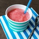 Raw vegan strawberry sorbet