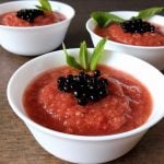 Gazpacho con perlas de vinagre