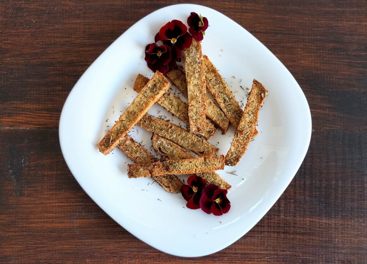 Palitos de tofu al aroma de tomillo