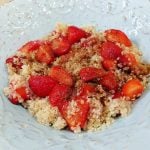 Quinoa with strawberries