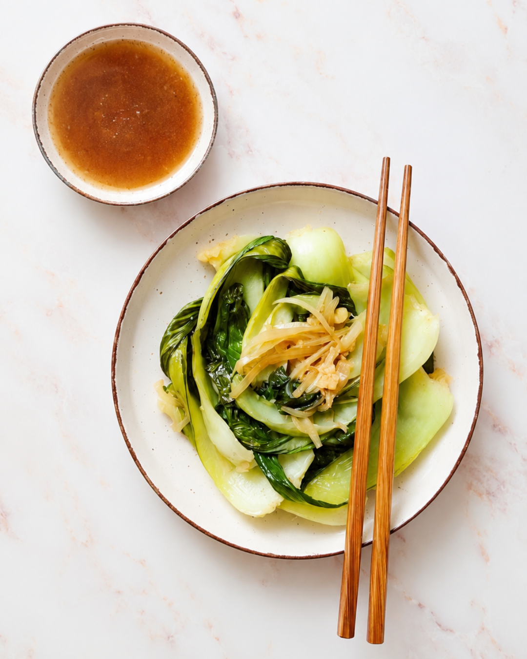Pak choy with ginger
