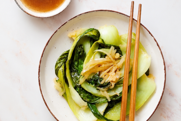 Pak Choy con jengibre