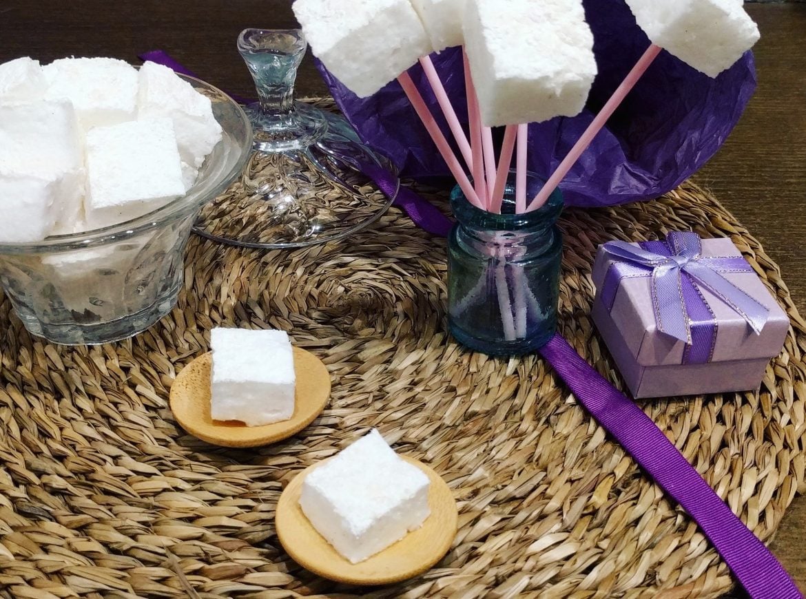 A sweet Valentaine’s day gift: Homemade Sugar-free Marshmallow