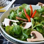 Salad with mustard & false honey vinaigrette