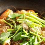 Noodles con verduras y salsa tamari