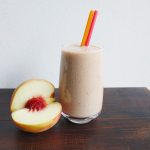 Peach and oats smoothie