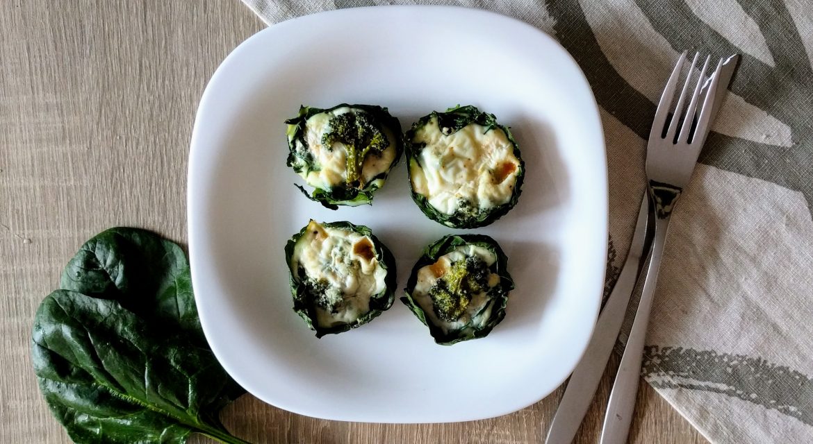 Spinach and broccoli muffins
