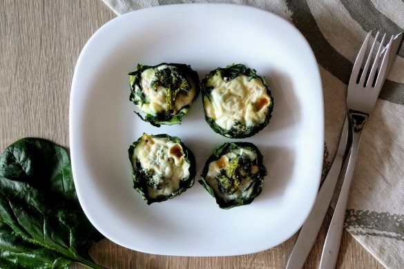 Muffins con espinacas y brócoli