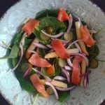 Salmon & withe asparagus salad