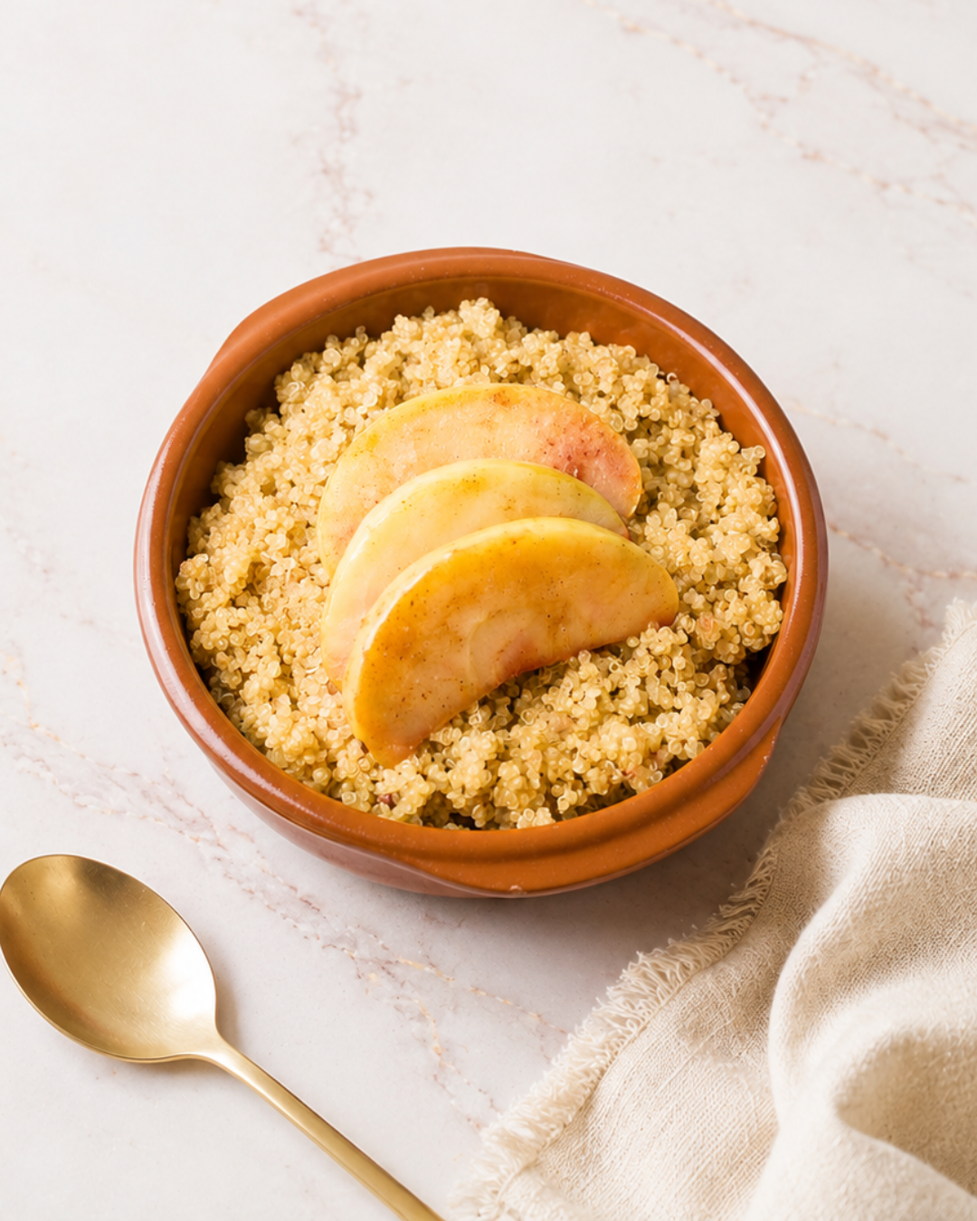 Quinoa with apple & cinnamon