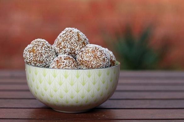 bolitas de calabaza y coco