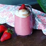 Smoothie de Fresas y Avena con Merengue Italiano